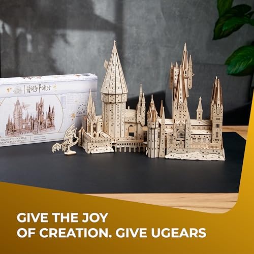 Ugears Harry Potter Hogwarts Castle 3D Wooden Puzzles for Adults - Harry Potter Castle Wooden Model Kits for Adults to Build, Mechanical Wood Puzzles Adult Building Sets, Hobby Kit, 3D Puzzle - Image 6