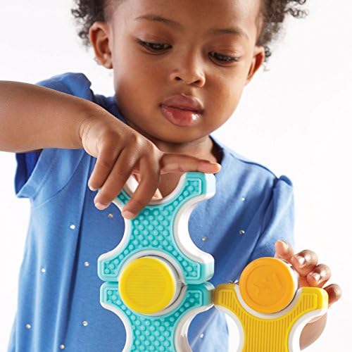 Guidecraft Grippies Stackers - 24 Piece Set, Stem Soft Grip Magnetic Building Toy for Toddlers - Image 6