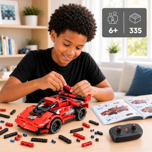RC Car Building Toys for Boys Age 8-12 Fun STEM Activities for Kids and Cool Birthday for 7, 8, 9, 10+ Years Old Boys Remote Control Car Building Kit 2-in-1 RC Cars Kit to Build - Image 2