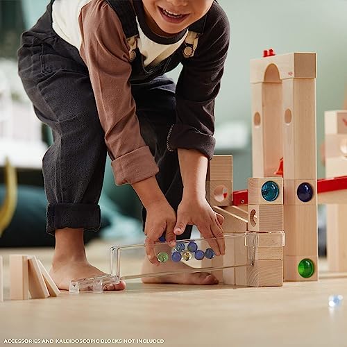 HABA Wooden Marble Run Ball Track Set, STEM Toy for 4-10 Year Olds and Educational Building Set with 42 Pieces, Fun Marble Maze Game, Made in Germany - Image 6