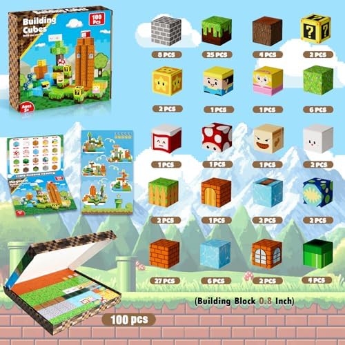 ToyUnited 100PCS Magnetic Blocks - Magnet Building Blocks, Stacking Magents Cubes Toys, STEM Montessori Sensory Toys for Kids Boys and Girls Ages 3 4 5 6 7 8 9 10+ Birthday Gifts - Image 2