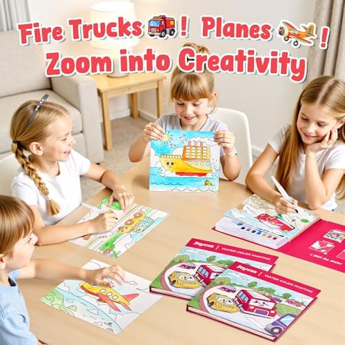 JoyCat Paint with Water Coloring Books for Toddlers (Transportation) - Image 4