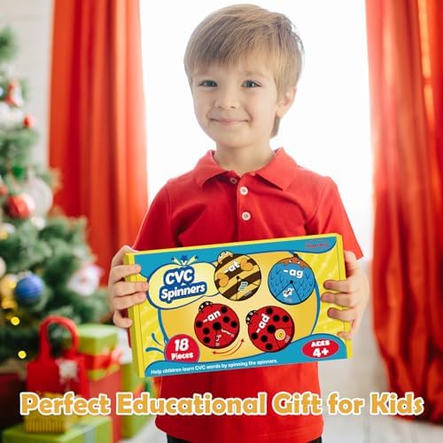 Kasfalci CVC Word Cards,CVC Word Games,Phonics Games,Speech Therapy Toys for Toddlers Kids,Learn to Read,Spelling Reading Learning Game,Kindergarten Preschool Learning Activities Educational Toy - Image 7