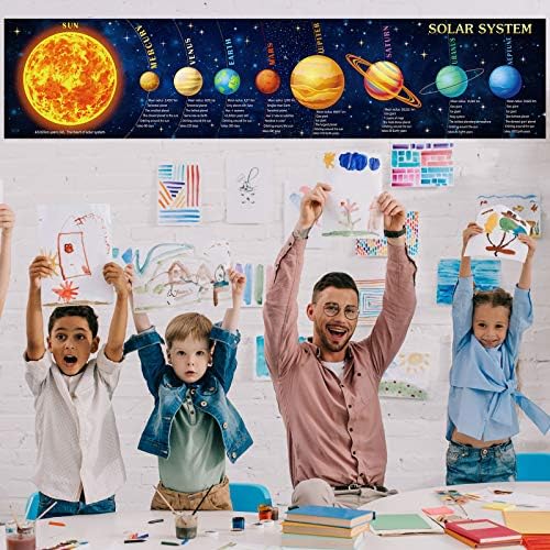 Sumind Solar System Poster for Classroom, 71" Back to School Decoration - Image 5