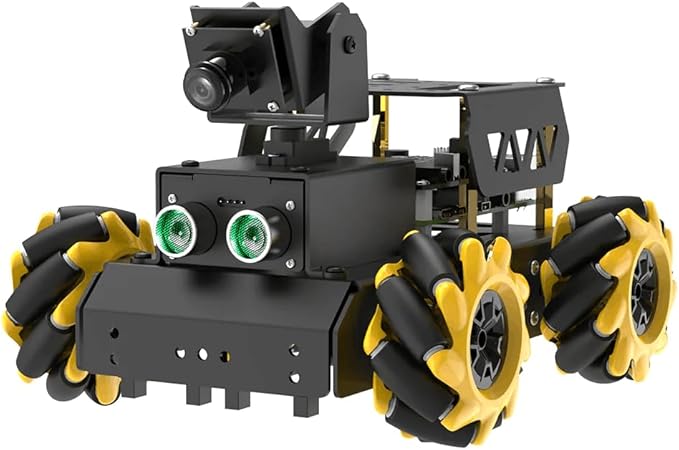 TurboPi Robot Car for Raspberry Pi AI Vision Camera Programmable Smart Robot Car Kit, Color Sorting Line Tracking Target Recognition Obstacle Avoidance, Support Python Linux, with RaspberryPi 5 8GB