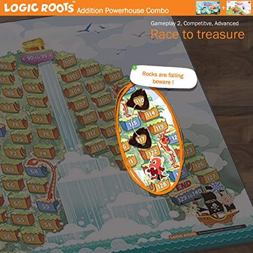 Addition Game - Fun Math Board Game for 7-9 Year Olds, Easy Start STEM Toy with Addition of 2 & 3 Digit Numbers (Ocean Raiders + Moutain Raiders) - Image 3