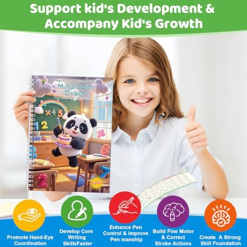 Magic Grooved Writing Practice Books for Kid, 8-in-1 Handwriting Kit - Image 6