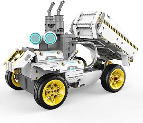 UBTECH JRA0203 JIMU Robot BuilderBots Series: Overdrive Kit/App-Enabled Building and Coding STEM Learning Kit (410 Parts and Connectors), Yellow by UBTECH+ROBOTICS+CORP