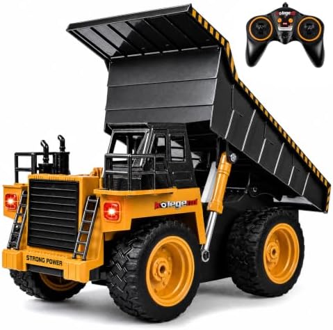 kolegend Remote Control Dump Truck RC Truck Construction Vehicle Truck Toys with Rechargeable Battery for Toddlers Kids Boys and Girls by kolegend