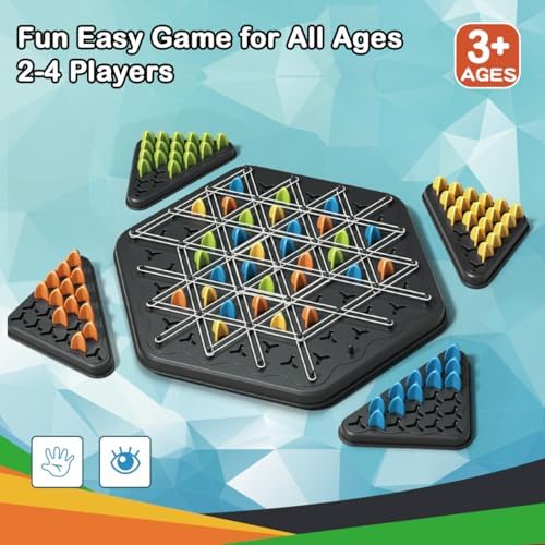 Chain Triangle Chess Game, Triangle Chain Strategy Game for Family Night - Image 2