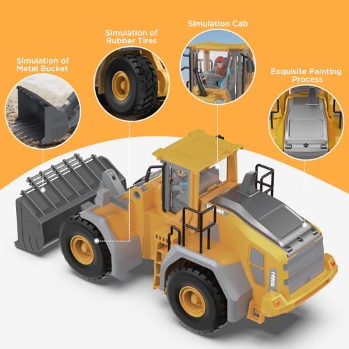 KIDMARKT Metal RC Wheel Loader Toy - Image 3