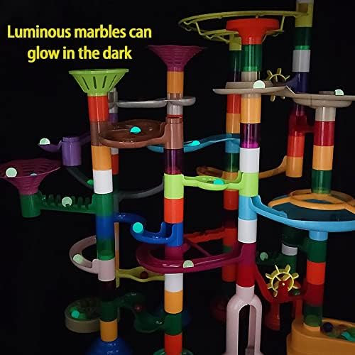 DSHMIXIA Marble Run for Kids Ages 3-4 5-8 150pcs Sturdy Building Toys Kids Games Marbles Run Track Amazing Fun Boys Girls Gifts (Standard) - Image 2
