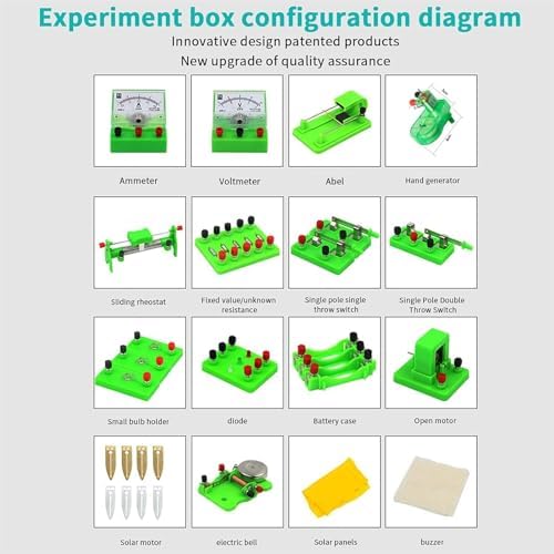 Full-Spec Electromagnetic Circuit Experiment Kit, Premium ABS - Image 2
