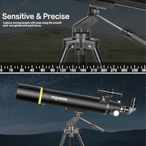 Telescopes for Adults & Beginner Astronomy, 80mmAZ 900mm Focus Length - Image 3