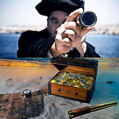 Pirate Spyglass Telescope, Caribbean Collapsible Spyglass 25x30 High Powered Zoomable Pirate Monocular Telescope Handheld Telescope Pirate Spyglass for Bird Watching Hunting Hiking Travelling - Image 5