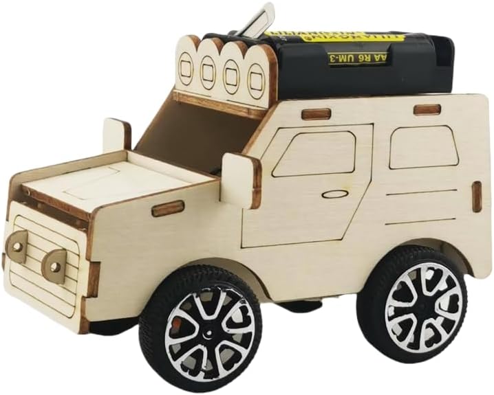 5 in 1 DIY Wooden STEM Kit, Self Assembly Science Experiment Toys, Build Solar Car,Electric Truck,Catapult,Marble Maze,Periscope,Educational Engineering Gift for Kids Boys Girls 8-14 - Image 4