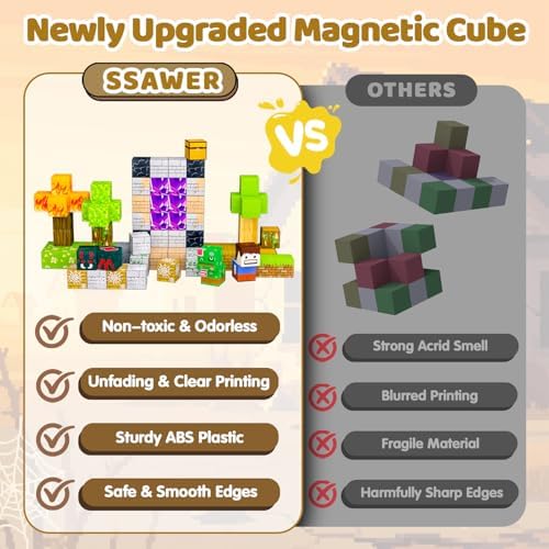 Magnetic Blocks, 100PCS Toys Building Cube Birthday Gifts for Kids - Image 4