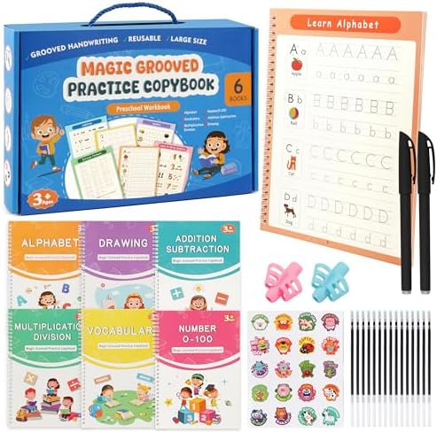 Magic Grooved Handwriting Practice Book for Kids Ages 3–8 by Unknown