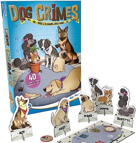ThinkFun Dog Crimes Logic Game - Engaging Brainteaser for Kids and Adults | Fun Detective Theme | Memory and Reasoning Skill Builder | Unique Artwork | Suitable for Ages 8 and Up by Unknown