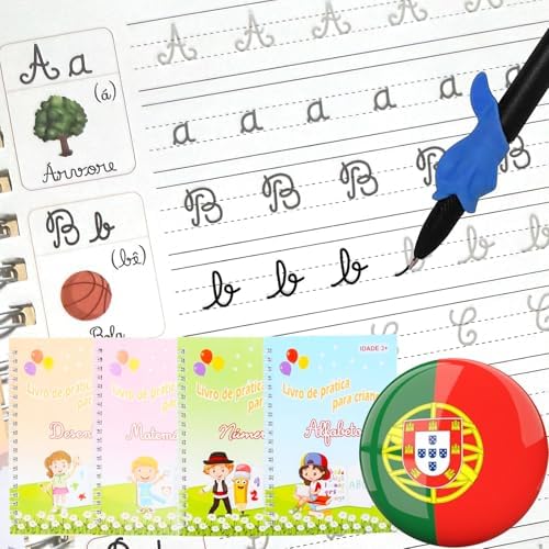 Magic Grooved Writing Practice for Kids - Portuguese, Small x 4 by KILOGOGRAPH