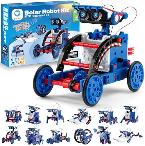 Bundle - 2 Items: Sillbird 12-in-1 Solar Robot Toys & Robot Building Kit with Remote Control, Christmas STEM Robotics Technic Toy for Boys, Birthday Creative Gifts for Kids Ages 8-14 - Image 3
