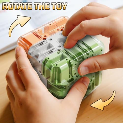 JUKUDAHU 3D Cube Puzzle Toys for Kids 3-8 with Ball, Fidget Toys - Image 7