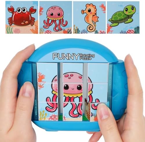 Rotating Puzzle for Toddlers Kids 3+, Travel Essentials Toys by Fullware