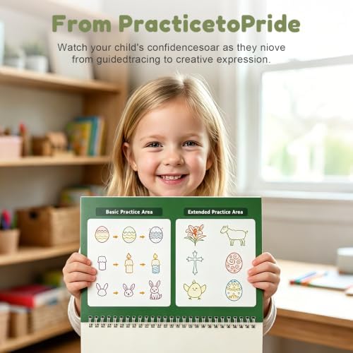 Ddaowanx Magic Grooved Writing Practice for Kids Ages 3-8,Kindergarten Book - Image 6