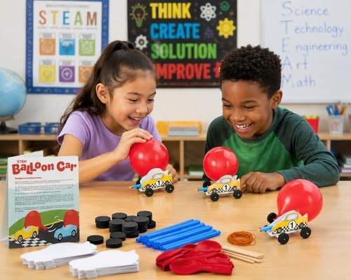 Fun Express DIY Steam Car Craft Kits, Makes 12 - Image 2