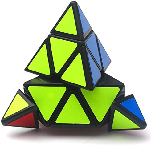 TANCH QIYI Pyramid Speed Cube 3X3 Triangle Magic Cube Puzzle Toy (Black) - Image 2