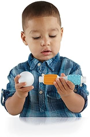Guidecraft Grippies Builders - 30 Piece Set: Soft Grip Magnetic Building Set, Educational STEM Construction Toy for Toddlers - Image 6