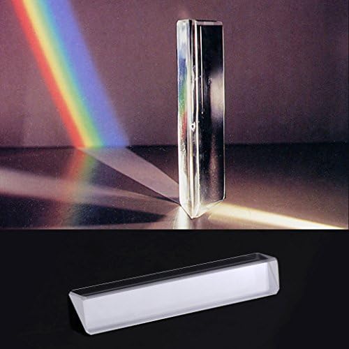 Sara-u K9 Optical Glass Right Angle Reflecting Triangular Prism for Teaching Light Spectrum - Image 2