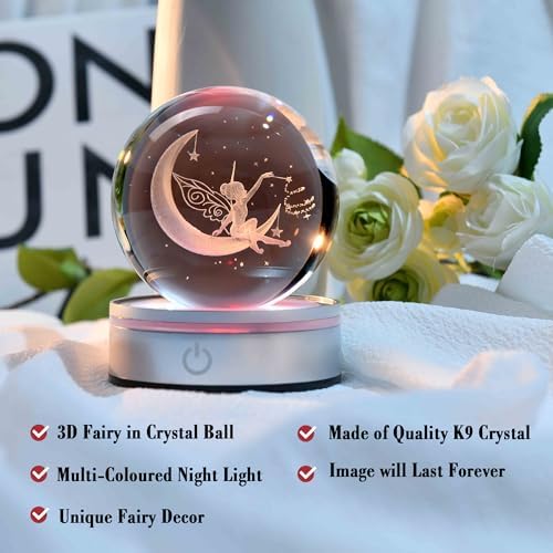 IFOLAINA Moon Fairy Crystal Ball Gifts for Girl Her Birthday Holidays - Image 3
