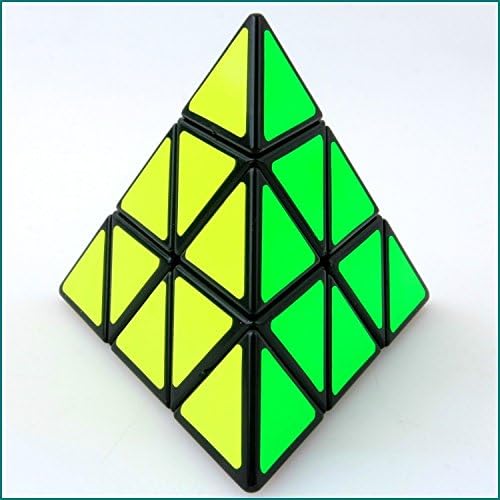 Pyramid Cube Speed Cube Glow in Dark Magic Speed Cube 3-D Brain Teasers IQ Puzzles for Kids and Adults (Black Background Sticker) - Image 5