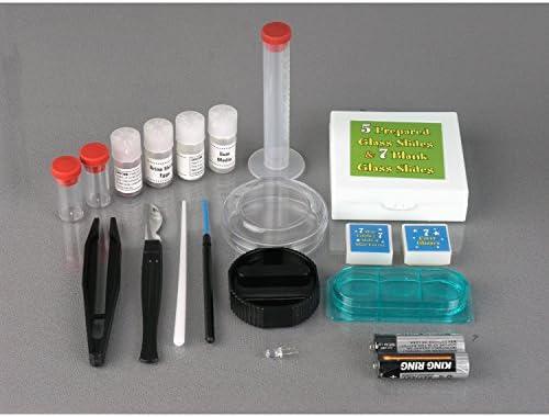 AmScope M30-ABS-KT2 52-Piece STEM Microscope Kit for Kids, Black - Image 6