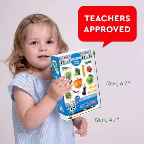 Fridge Magnets for Toddlers – Big 25 Vegetable - Educational Toy - Image 2
