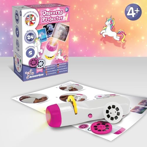Science4you Unicorn Torch Projector for Kids - Unicorn Toy for Kids with 24 Images and Poster Included, Toys, Games, Gifts for Boys and Girls Age 4 5 6 7+ Year Olds - Image 2