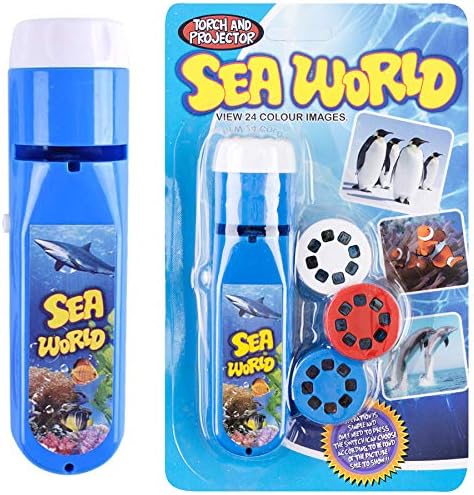 Georgie Porgy Children Projector Toys Educational Science Set Wall Ceiling Tent Torch Flashlight for Kids Gifts for Boys Girls (Sea Animal) by GeorgiePorgy