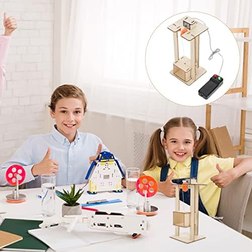 Wooden Elevator Kids Stem Projects for Kids Ages 8-12 Science Kits, DIY Model Building Kits for Age 12-14, Elevator Toy for 5-8 (Pack of 2) - Image 3