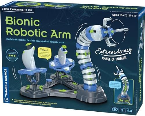 Thames & Kosmos Bionic Robotic Arm STEM Experiment Kit, Toy of The Year Finalist, Build a Mechanical Arm, No Batteries/Motors Required | Innovative System | Ages 10+ with Help, 14+ Independent Play by Unknown