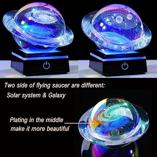 Qianwei 3D Solar System Model Galaxy Crystal Ball Astronomy Gift Room Decor - Image 2