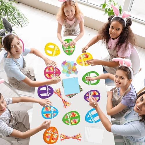 Qyeahkj 36Set Easter Eggs Suncatchers Crafts Kit - Image 5