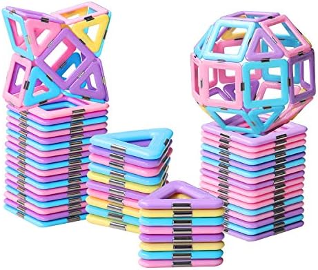 Tolnetr Magnetic Tiles Toys for 3 4 5 6 7 8+ Year Old Girls Boys Toddlers by DUMMA