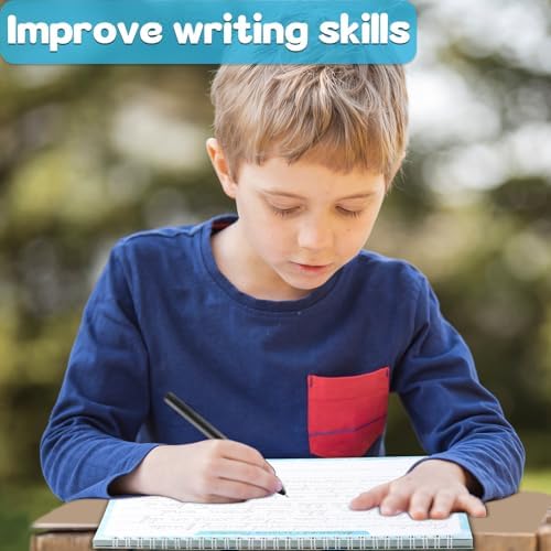 chiazllta Grooved Cursive Handwriting Workbook with Disappearing Ink Pens Magic Reusable Grooved Cursive Writing Practice for Beginners Kids Kickoff Student Workbook Homeschooling Supplies (Reading) - Image 6
