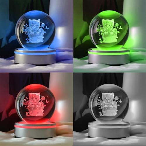 IFOLAINA Cat Themed Gifts for Women 3D Crystal Ball for Her Mom Girls - Image 6
