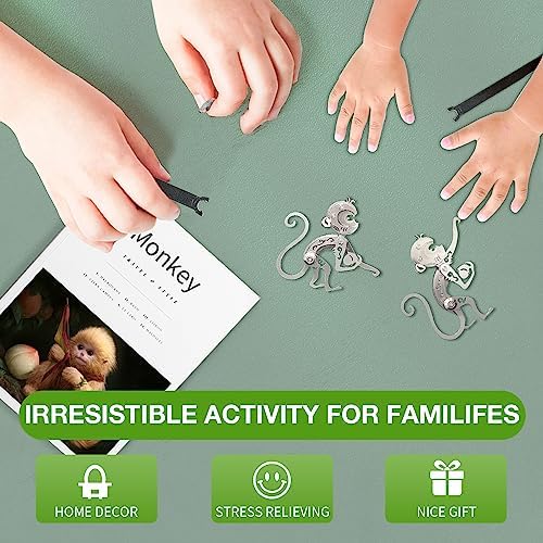 Microworld 3D Metal Model Kits, Mechanical Monkey 3D Metal Puzzles, Steel Warcraft Collection 3D Puzzles for Adults, DIY Animal Brain Teasers Home Decor - Image 5