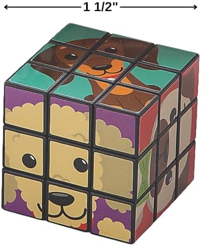 Fun Express Dog Party Mini Magic Cubes – Fun & Engaging Party Toys for Kids Perfect for Dog-Themed Birthday Parties Events & Celebrations Interactive Puzzles for Hours of Entertainment – 12 Pieces - Image 3