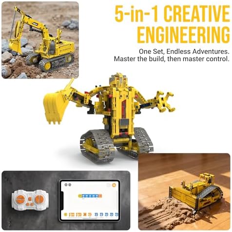 Robot Building Kit, 5-in-1 Programmable Robot Kit, App & Remote - Image 5