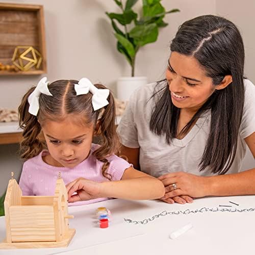 Hapinest Wooden Bird Houses to Paint and Build, Birdhouse Kit for Kids, Wood Painting Building Projects Fun Activities Arts and Crafts for Kids Ages 6-8 Girls Boys, DIY Bird House Kit 5-12 Years & Up - Image 4