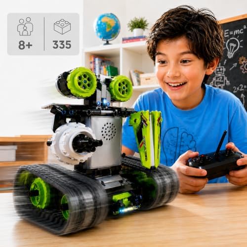 Kididdo Remote Control Cars Robot Building Kit Educational Toys for Age 8-13 Fun STEM Toys for Kids 3-in-1 RC Car Kit to Build Cool Building Blocks Set Birthday Gift for 8 9 10+ Year Old Boys - Image 2